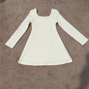 Art Class Cream Casual Kids Dress
